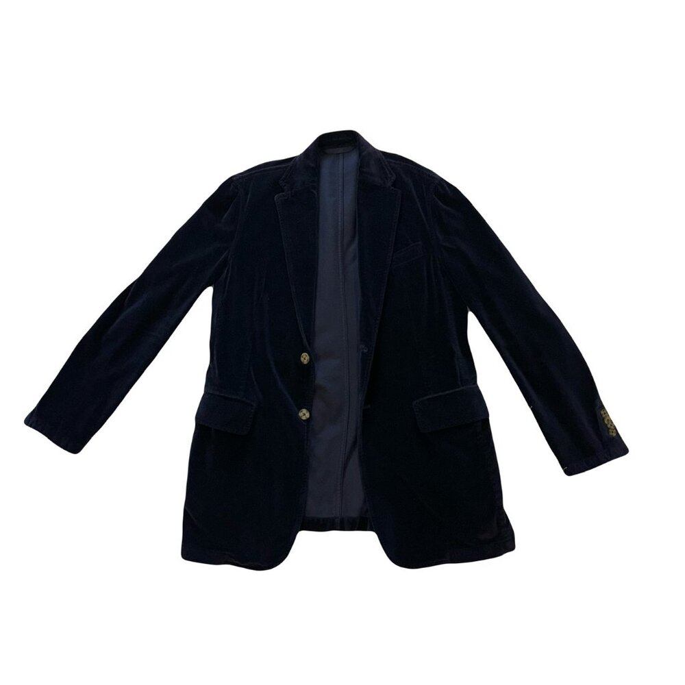 Peter Elliot Navy Velvet Blazer